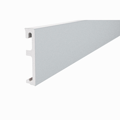 Плинтус напольный ПВХ SALAG ALPHA 80 grey AP81U2 240х1,5х8см