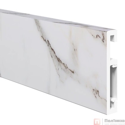 Напольный плинтус ПВХ Foresta Grace Мрамор Физи FG 010 2000х70х13 мм