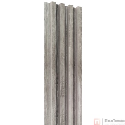 Панель реечная LEGNO Санторини серый (2900*166*24,1), шт.