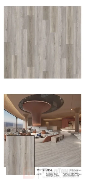 Кварц-виниловый ламинат SPC Симпл A6101 1213х144х5мм (1,747м2/10шт)