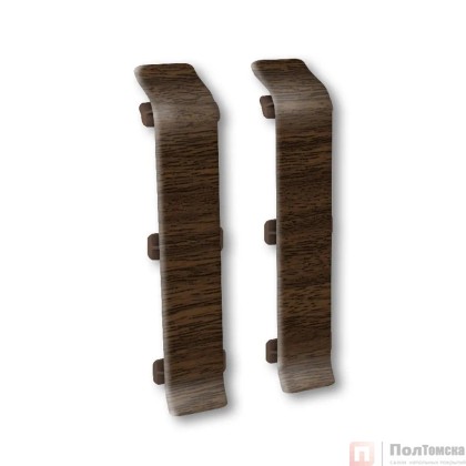 293 Соединитель Лексида 80мм Орех темный (2шт/блистер)