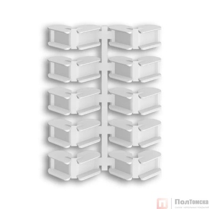 Соединители угловые для плинтуса "Идеал Дюра" (набор из 10 шт. во флоупаке)