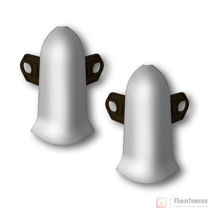 Наружный угол (2 шт/уп), Серебристый "Классик 55мм",