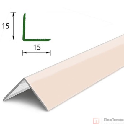 Угол 15х15мм 2,7м "Деконика", Светлая слоновая кость глянцевая, шт