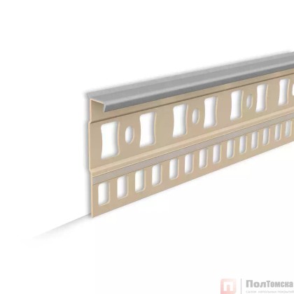 Плинтус для ковролина 2,2м "Идеал", 006 Темно-серый