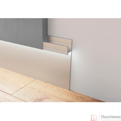 Плинтус потайной 50х15 мм 2,5м алюминий