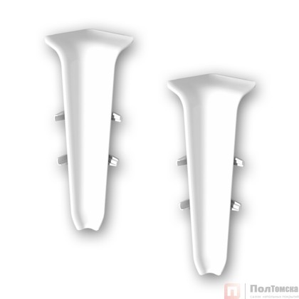 Угол внутренний для плинтуса 85мм "Деконика" (2шт. во флоупак), 001 Белый Угол внутренний для плинтуса 85мм "Деконика" (2шт. во флоупак), 001 Белый