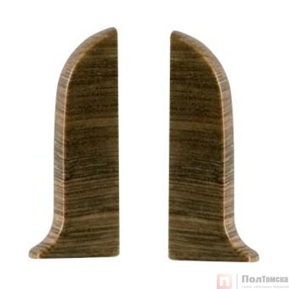 Заглушка к плинтусу Salag (левая+правая) NGF56 19 дуб старый (2шт/упак)