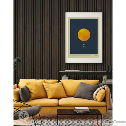 Акустическая панель Темный грецкий орех 27мм 2780х600х21