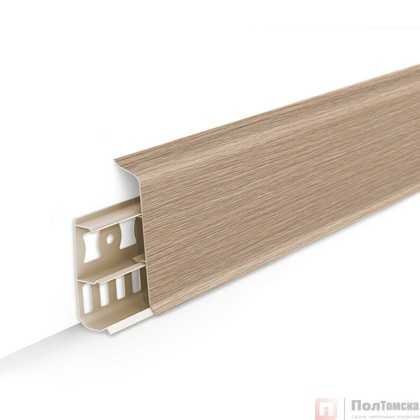 Плинтус напольный с кабель-каналами 70мм 2,2м "Деконика", 213 Дуб северный Плинтус напольный с кабель-каналами 70мм 2,2м "Деконика", 213 Дуб северный