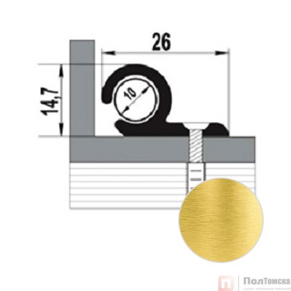 Ковродержатель ЛУКА КД 01 Золото люкс 02 л 1,35 м